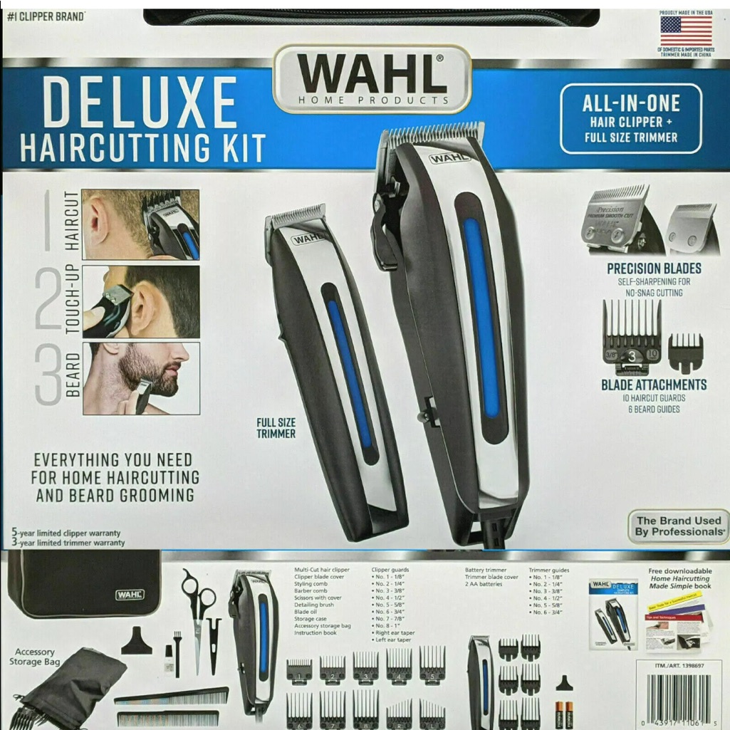 Wahl Deluxe Clipper Set With Beard Trimmer